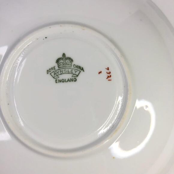 John Aynsley 7321 Saucer for Teacup, Cobalt Blue, Gold Encrusted Saucer - Picture 2 of 4